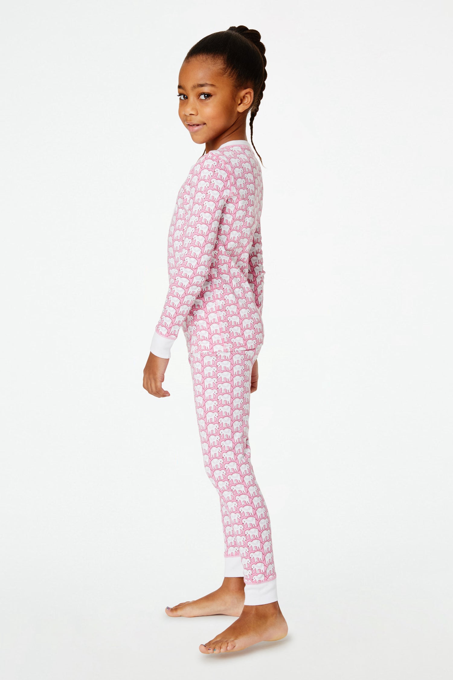 Roller Rabbit Pink Kids Hathi Pajamas