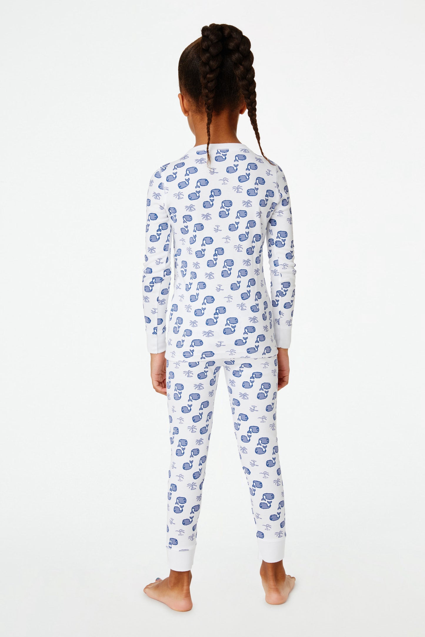 Roller Rabbit Blue Kids Moby Pajamas