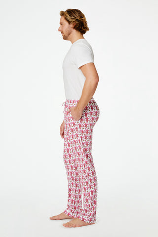 Roller Rabbit Pink Mens Monkey Simon Pant