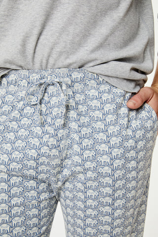 Roller Rabbit Heather Grey Mens Hathi Spencer Pajamas